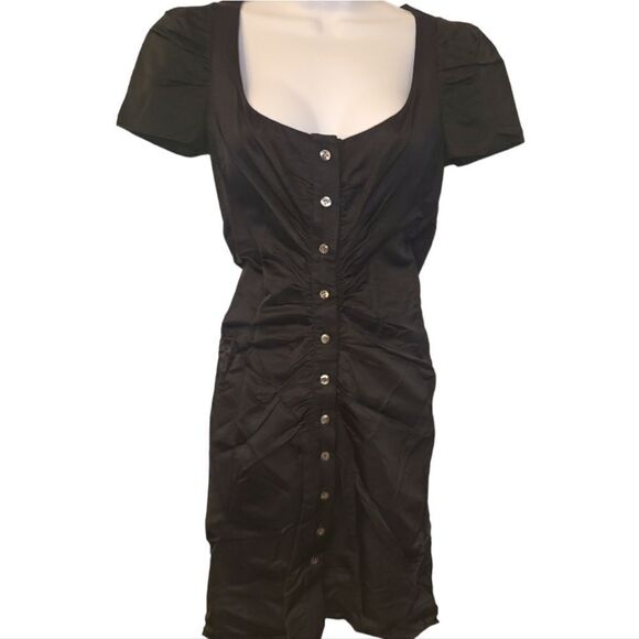 Thread Social Black Silk Dress - Picture 1 of 7